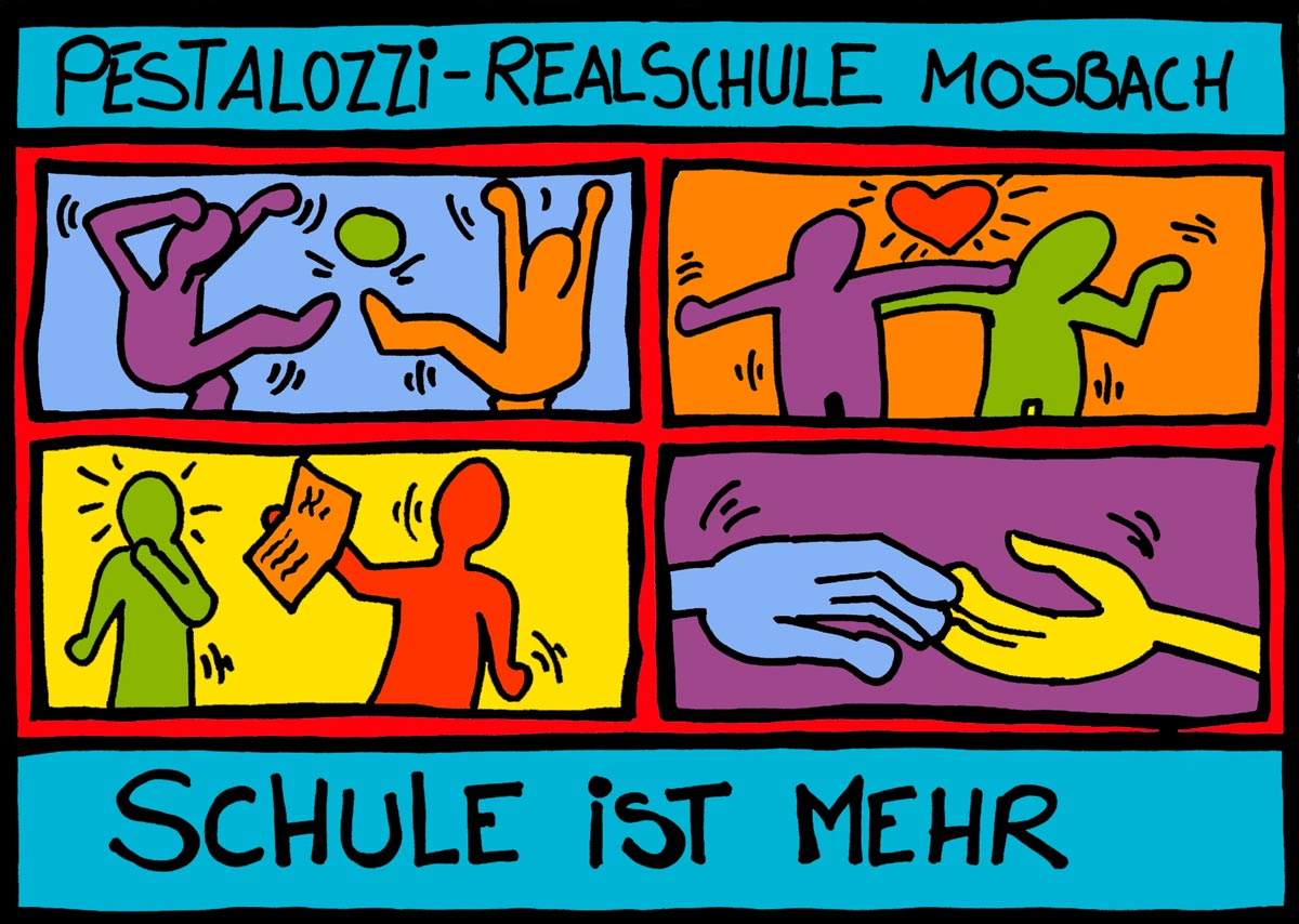 Dekobild der Pestalozzi-Realschule Mosbach: Schule ist Mehr